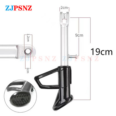 Suport pentru scuter de 17/19/21/22cm Suport pentru căptușeală laterală Suport de picior cu șurub cu arc pentru 80cc 100cc 125cc 150cc universal