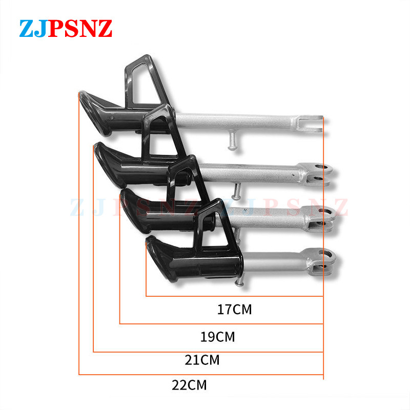 17/19/21/22 cm Mootorratta tõukeratta tugijalg Külgvooder, alused Vedrupoldiga 80cc 100cc 125cc 150cc universaalne