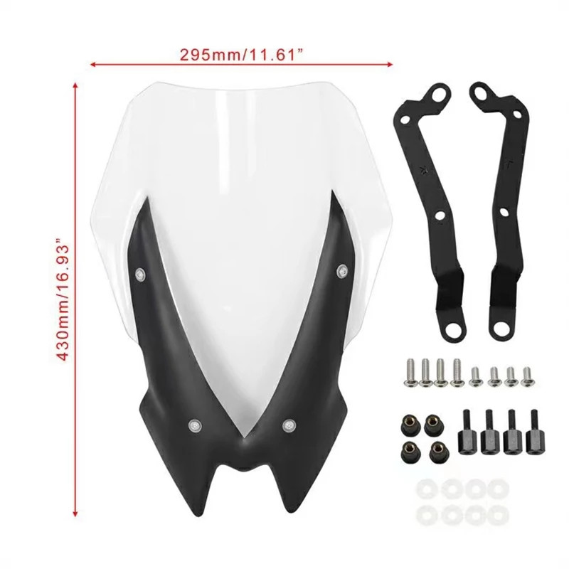 Motorkerékpár szélvédő szélvédő KAWASAKI Z900 tartozékokhoz 2020 2021 Szélvédő képernyővédő Fólia alkatrészek Z900 szélvédő