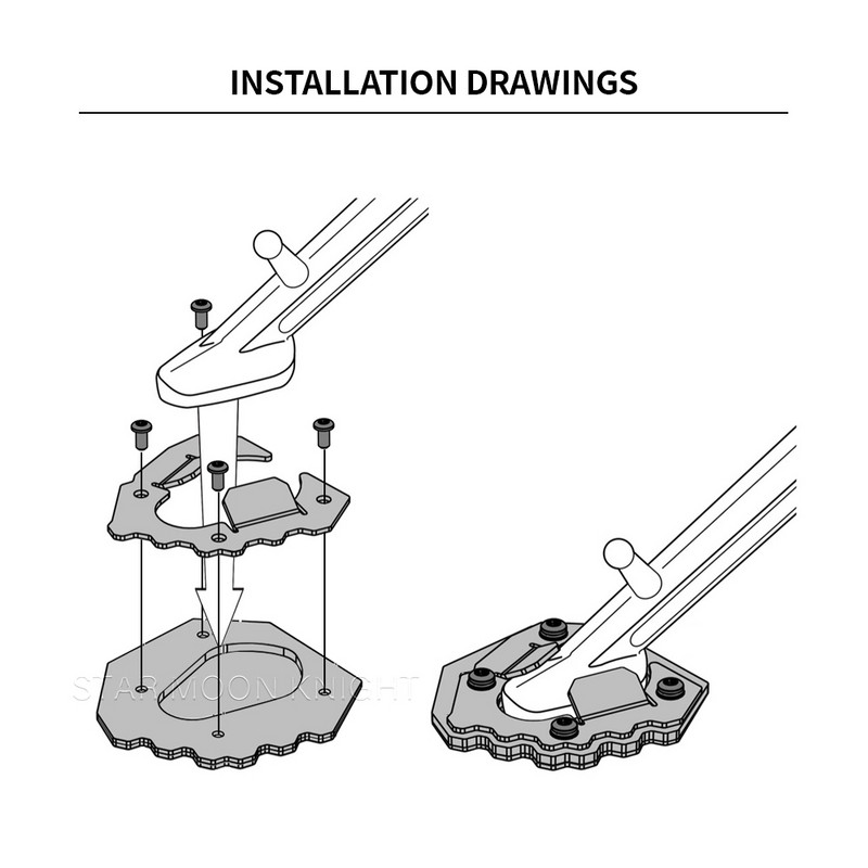 Pre Tiger 1200 Tiger1200 2022 - Príslušenstvo pre motocykle, stojan, bočný stojan, podpera, predĺženie, podložka pod nohy.