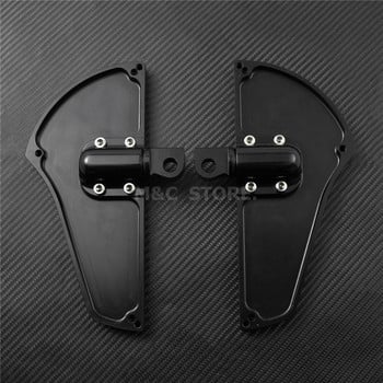 Мотоциклет CNC Пътнически Floorboard Мъжки Mount-Style Passenger Foot Peg Pedal за Harley Sprotster XL 883 1200 Touring Dyna