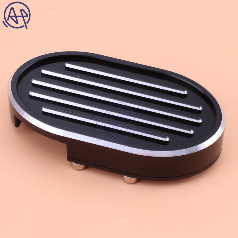 Fekete/fehér 2 színű Edge Billet fékpedálbetét burkolat Harley Dyna V-Rod Sportste 883 1200-hoz Ingyenes szállítás