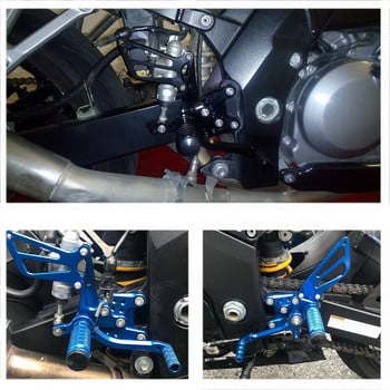 За Suzuki GSXR 600 750 1000 K1-K5 SV 650 SV650S SV1000/S 1998-2014 CNC мотоциклетни колчета за крака Поставка Rearset Задна поставка за крака