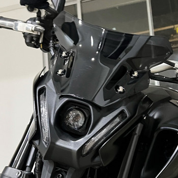 03KB Спойлер за удължаване на мотоциклета Панел на предното стъкло на въздушния поток Панел на предното стъкло Дефлектор за вятър, съвместим за MT09 FZ09 2021-2022 г.
