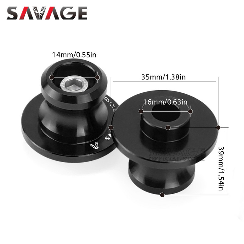 Sukamosios svirties ritės, skirtos YAMAHA YZF R25 R3 R1/S/M R6 R7 R9 motociklų priedai CNC stovo varžtai YZFR25 YZFR3 YZFR1 YZFR6