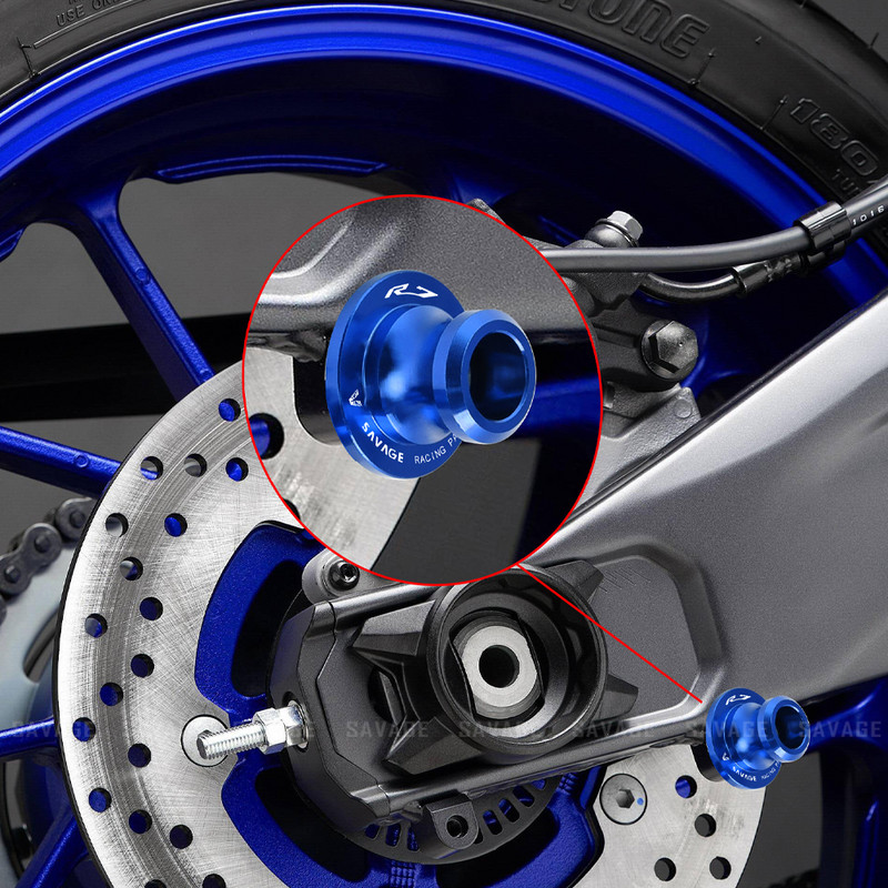Sukamosios svirties ritės, skirtos YAMAHA YZF R25 R3 R1/S/M R6 R7 R9 motociklų priedai CNC stovo varžtai YZFR25 YZFR3 YZFR1 YZFR6