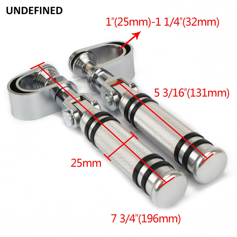 Motocyklové kolíky 25MM 32MM Padací rám O-krúžkové svorky Montáž stupačiek Diaľničné stupačky pre Harley Honda Yamaha Touring Dyna Softail