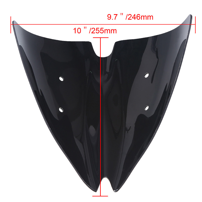 Deflektory čelného skla POSSBAY pre motocykle, dvojité bublinové deflektory čelného skla pre Kawasaki Z1000 2007 2008 2009