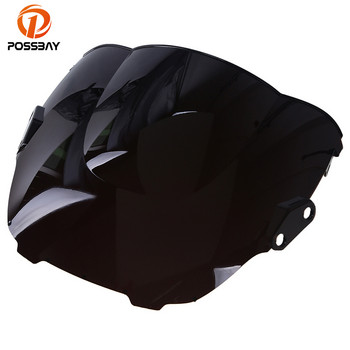 POSSBAY Μοτοσικλέτα Παρμπρίζ Moto Scooter Παρμπρίζ Double Bubble Wind Deflector για Honda CBR 600 F3 1995 1996 1997 1998