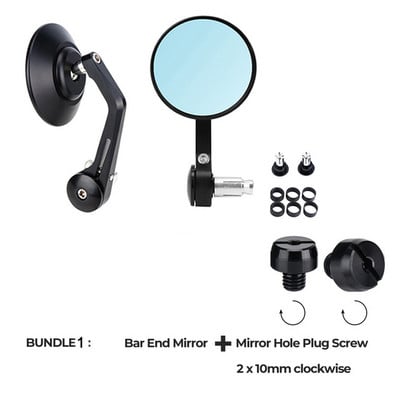 MT09 MT07 Tükör BMW R NineT Scramblerhez Kawasaki W800 Ducati Scramblerhez Hátsó tükör Motorkerékpár tartozékok ATV