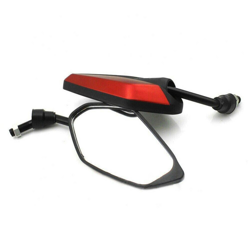 60% horúci výpredaj 1 pár 10 mm spätných zrkadiel na motocykel pre Suzuki H-onda Yamah Kawasaki bočné zrkadlá