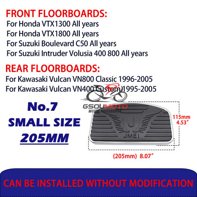 Motociklui reguliuojamos galinės ir priekinės pėdų atramos, kojos, grindų lentos, universalios, skirtos Honda Shadow Suzuki Yamaha V-star Kawasaki Vulcan