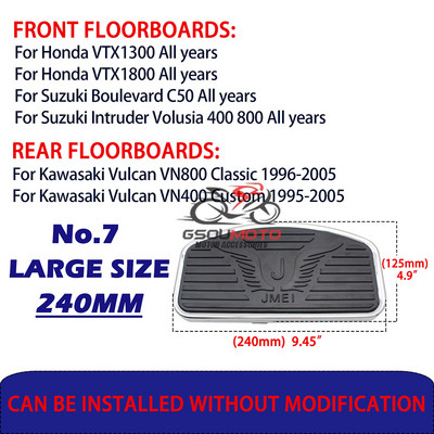 Motociklui reguliuojamos galinės ir priekinės pėdų atramos, kojos, grindų lentos, universalios, skirtos Honda Shadow Suzuki Yamaha V-star Kawasaki Vulcan