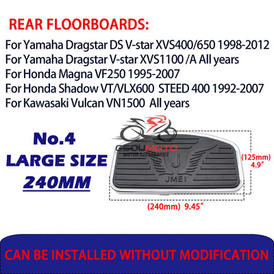 Motociklui reguliuojamos galinės ir priekinės pėdų atramos, kojos, grindų lentos, universalios, skirtos Honda Shadow Suzuki Yamaha V-star Kawasaki Vulcan