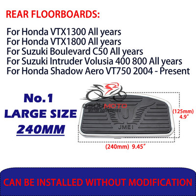 Motociklui reguliuojamos galinės ir priekinės pėdų atramos, kojos, grindų lentos, universalios, skirtos Honda Shadow Suzuki Yamaha V-star Kawasaki Vulcan