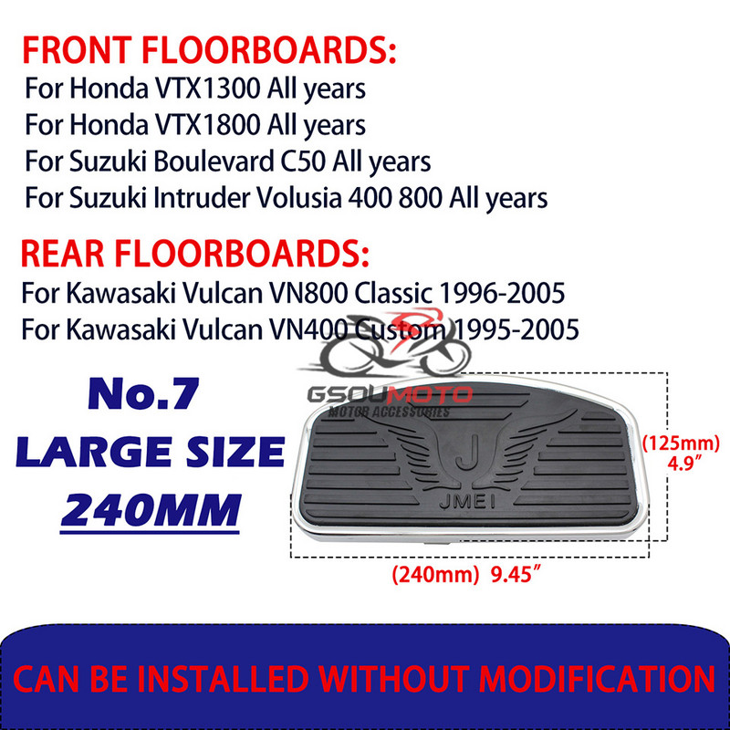 Motociklui reguliuojamos galinės ir priekinės pėdų atramos, kojos, grindų lentos, universalios, skirtos Honda Shadow Suzuki Yamaha V-star Kawasaki Vulcan