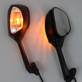 Καθρέπτες μοτοσικλέτας Πλαϊνός καθρέπτης με φλας LED για Suzuki GSXR600 GSXR750 2010-2017 GSXR1000 2009-2016 K11