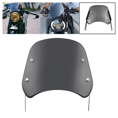 Parbriz pentru faruri de 5-7 inchi față pentru motocicletă, deflector de vânt, pentru înlocuire