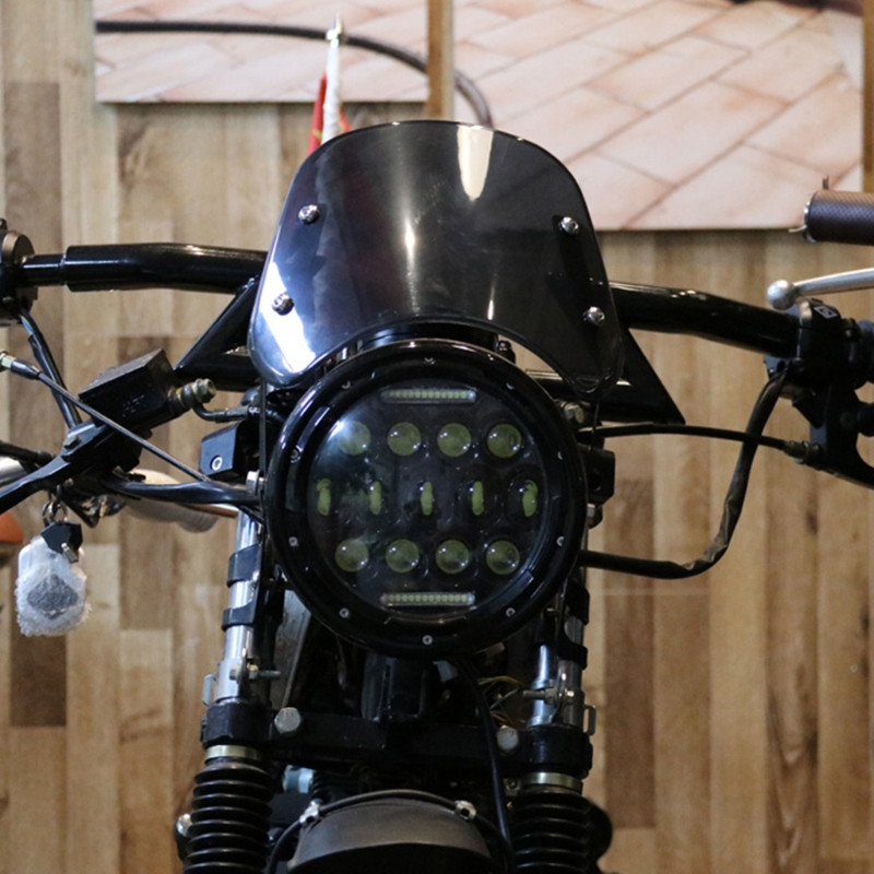 Vjetrobransko staklo motocikla Deflektor vjetra Univerzalno vjetrobransko svjetlo za Hon da Yama ha Ka wasaki Su zuki 5"-7" prednja svjetla