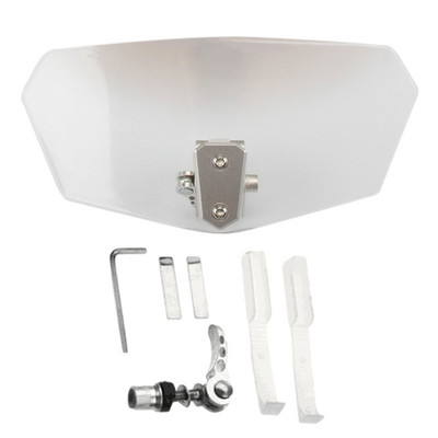 Odolné proti poškriabaniu čelné sklo motocykla, priehľadné deflektory vetra, univerzálne pre Honda, Suzuki, Kawasaki, Yamaha