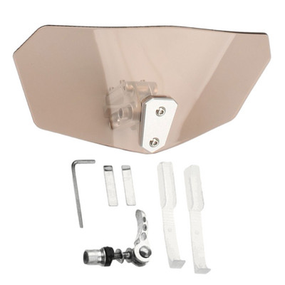 Odolné proti poškriabaniu čelné sklo motocykla, priehľadné deflektory vetra, univerzálne pre Honda, Suzuki, Kawasaki, Yamaha