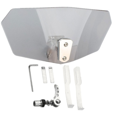 Odolné proti poškriabaniu čelné sklo motocykla, priehľadné deflektory vetra, univerzálne pre Honda, Suzuki, Kawasaki, Yamaha