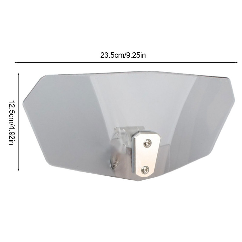 Odolné proti poškriabaniu čelné sklo motocykla, priehľadné deflektory vetra, univerzálne pre Honda, Suzuki, Kawasaki, Yamaha