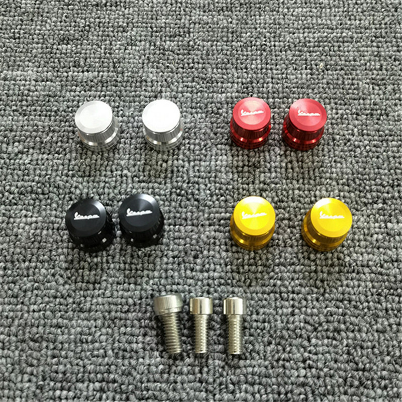 Motocyklové CNC okrúhle riadidlá, spätné zrkadlá, vyvažovací posuvník, rukoväť pre Vespa GTS Sprint Primavera 150 300 125 250