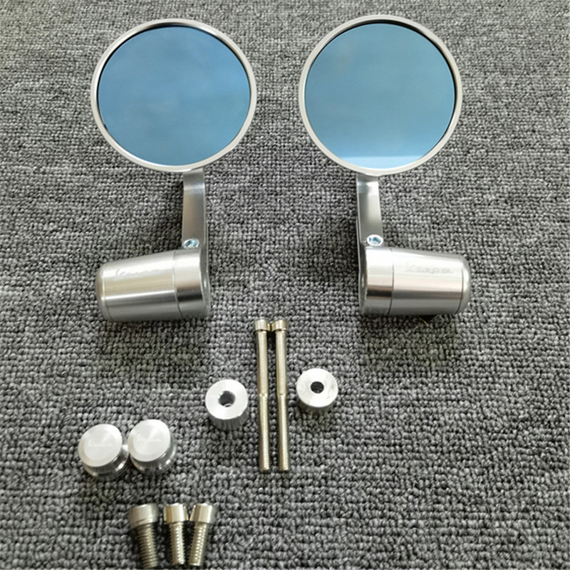 Motocyklové CNC okrúhle riadidlá, spätné zrkadlá, vyvažovací posuvník, rukoväť pre Vespa GTS Sprint Primavera 150 300 125 250