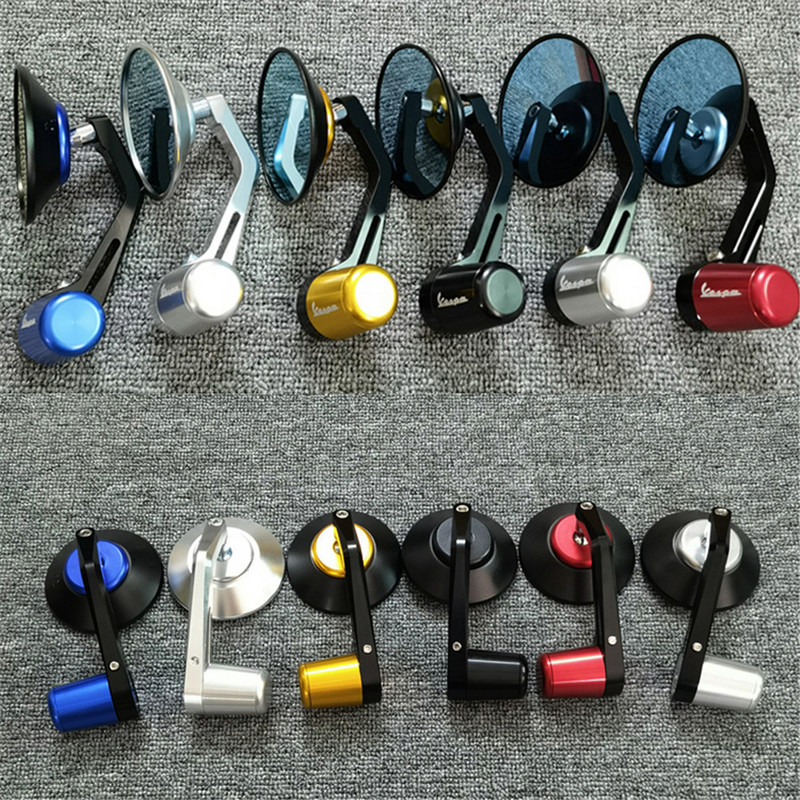 Motocyklové CNC okrúhle riadidlá, spätné zrkadlá, vyvažovací posuvník, rukoväť pre Vespa GTS Sprint Primavera 150 300 125 250