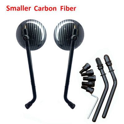 10 mm-es kerek motorkerékpár visszapillantó tükrök fekete Retro Cafe Racer oldalsó tükör a diadalhoz bonneville harley davidson 883 touring