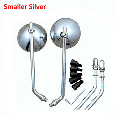 10 mm-es kerek motorkerékpár visszapillantó tükrök fekete Retro Cafe Racer oldalsó tükör a diadalhoz bonneville harley davidson 883 touring