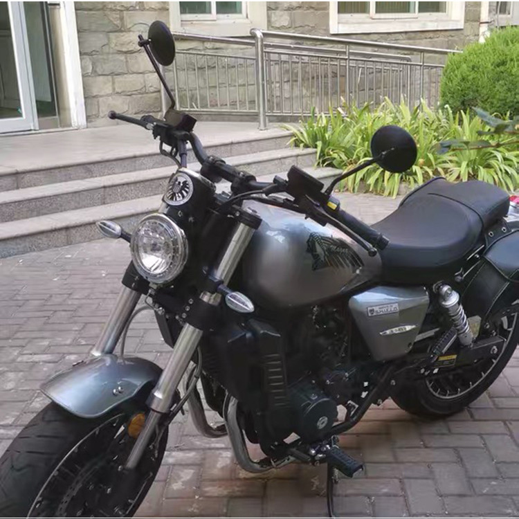 10 mm-es kerek motorkerékpár visszapillantó tükrök fekete Retro Cafe Racer oldalsó tükör a diadalhoz bonneville harley davidson 883 touring