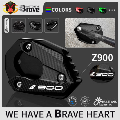 Suport lateral pentru motocicletă Suport de mărire Suport plăcuță de mărire Accesorii CNC pentru Z 900 Z-900 Z900 2017 2018 2019 2020 2021 2022