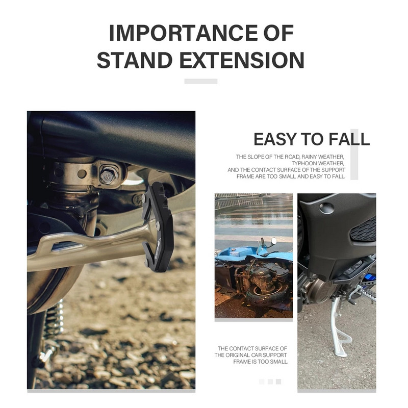 Príslušenstvo k motocyklu Stojan pre Yamaha XT1200Z XT 1200 Z Super Tenere 2014 - 2021 CNC bočný stojan, zväčšenie, predĺženie