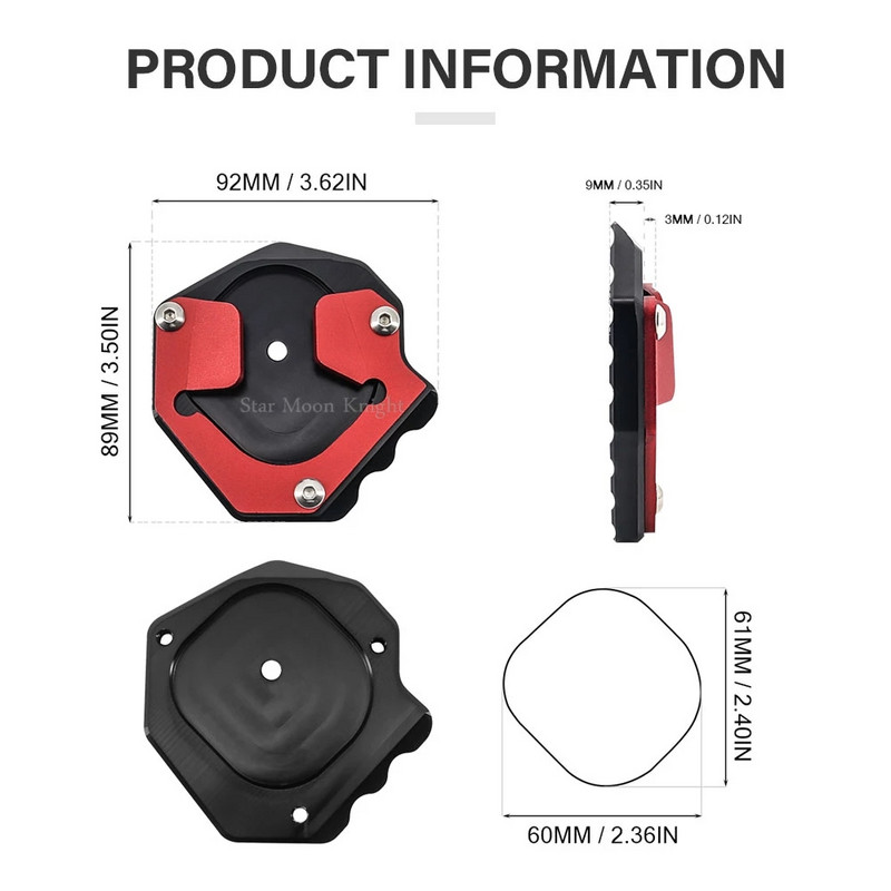 Príslušenstvo k motocyklu Stojan pre Yamaha XT1200Z XT 1200 Z Super Tenere 2014 - 2021 CNC bočný stojan, zväčšenie, predĺženie