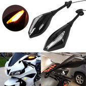 Mootorratta LED-suunatuled tahavaate sportrattapeeglid jaoks Honda CBR 600 900 1000 RR CBR300R CBR500R CBR250R jaoks