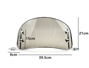 Αντιανεμικό Universal Clear μπροστινό παρμπρίζ παρμπρίζ για μοτοσυκλέτα για μοτοσυκλέτα Scooter Wind Deflector Protector Guard Shield