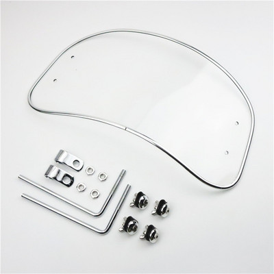 Szélálló univerzális átlátszó elülső PC szélvédő szélvédő motorkerékpárhoz robogó szélterelő védő védőpajzs