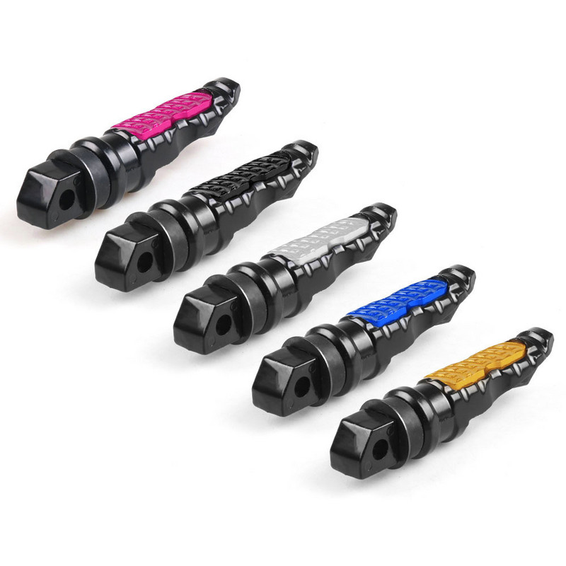 2db /készlet 8 mm-es lyukú alumínium motorkerékpár hátsó utas lábtartók pedálok lábtartó robogó lábtartó motorkerékpár pedál módosítása