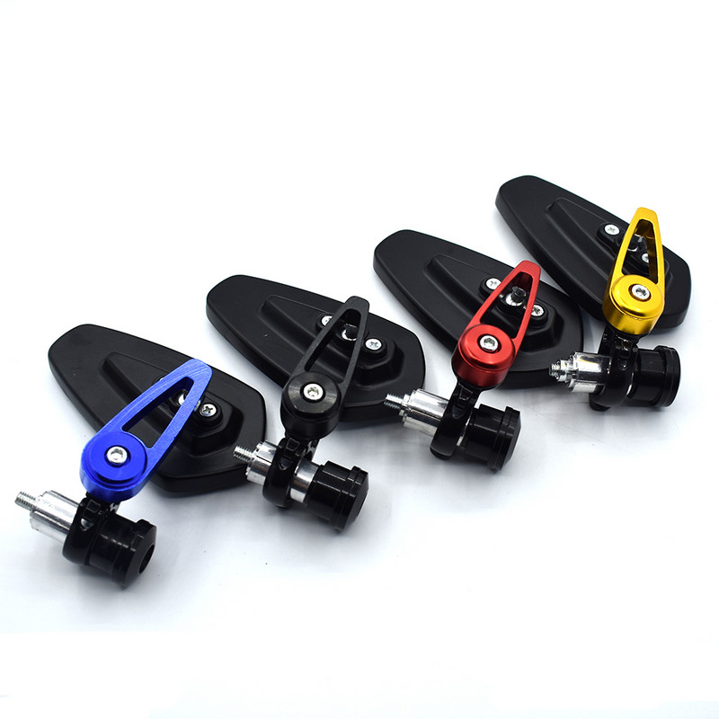 Motociklo galinio vaizdo veidrodėlio priedai Aliuminio lydinio 7/8" 22 mm strypo galo šoninis veidrodėlis, skirtas Kawasaki ZZR600 ZX6R ZX636R Z800 Z900