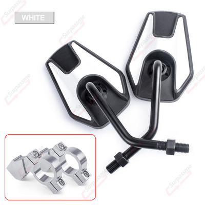 Elektromos robogó visszapillantó tükrök univerzális 7/8 hüvelykes kormányrúd tükrök motorkerékpár oldalsó tükrök kerékpár E-bike ATV Mopedhez