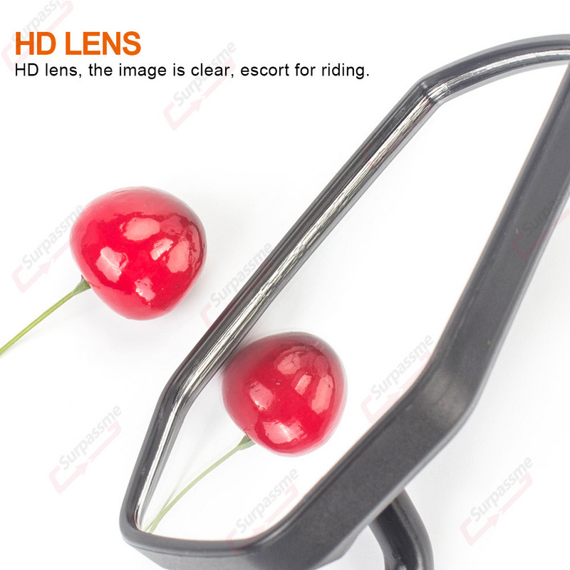 Elektromos robogó visszapillantó tükrök univerzális 7/8 hüvelykes kormányrúd tükrök motorkerékpár oldalsó tükrök kerékpár E-bike ATV Mopedhez