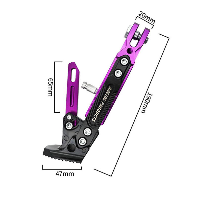 1ks nastaviteľný stojan na motocykel, bočná opierka nôh, parkovací stojan pre elektrický motocykel