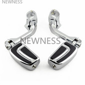 Motorkerékpár 1,25"-es, állítható, autópályás ütközőrúd-bilincs motorvédő lábtartók rögzítőkészletek Harley Sportster Touring Dyna XL 883-hoz