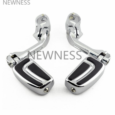 Motorkerékpár 1,25"-es, állítható, autópályás ütközőrúd-bilincs motorvédő lábtartók rögzítőkészletek Harley Sportster Touring Dyna XL 883-hoz