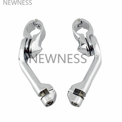 Motorkerékpár 1,25"-es, állítható, autópályás ütközőrúd-bilincs motorvédő lábtartók rögzítőkészletek Harley Sportster Touring Dyna XL 883-hoz