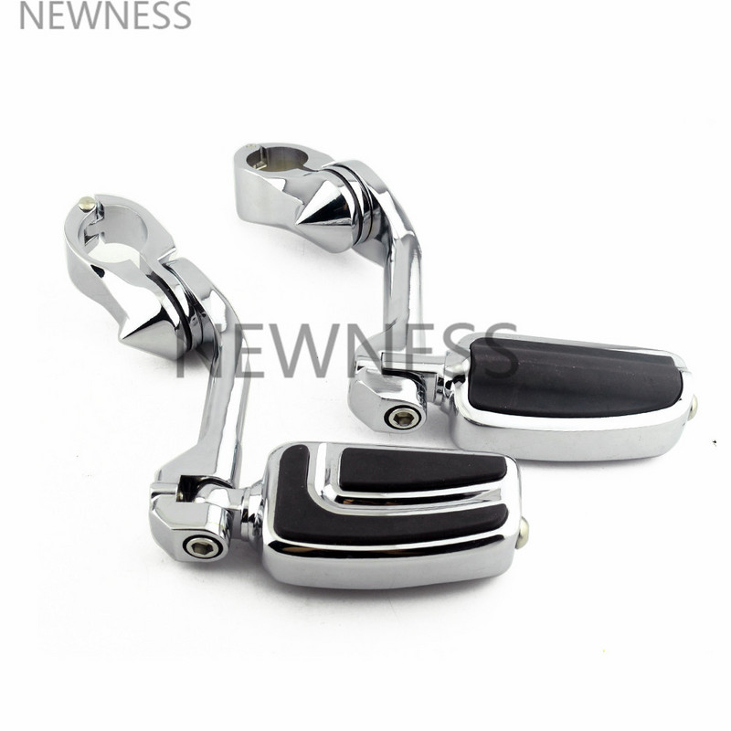 Motorkerékpár 1,25"-es, állítható, autópályás ütközőrúd-bilincs motorvédő lábtartók rögzítőkészletek Harley Sportster Touring Dyna XL 883-hoz