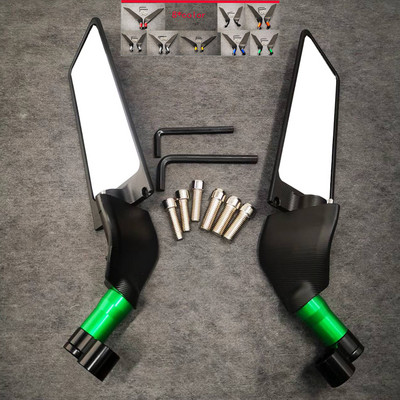 Nové 8-farebné otočné skladacie univerzálne spätné zrkadlo pre motocykel s pevným krídlom pre Kawasaki Z1000 Z900 Z800 Z750 Z650 Z400