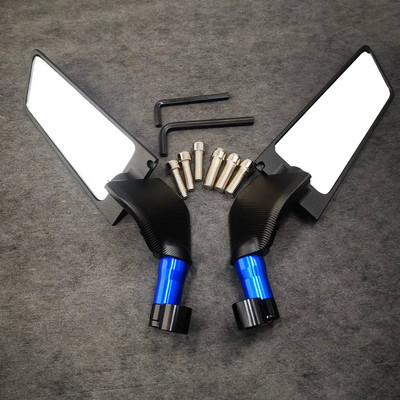 Nové 8-farebné otočné skladacie univerzálne spätné zrkadlo pre motocykel s pevným krídlom pre Kawasaki Z1000 Z900 Z800 Z750 Z650 Z400